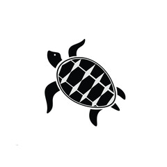 illustration of an icon of a sea turtle that is extinct and deserves to be preserved
