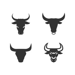 Minimalist Cow Head Logo – Modern Farm and Dairy Brand Vector Design