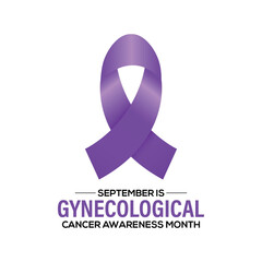 Vector illustration  Gynecological Cancer Awareness Month raising awareness of ovarian, cervical, uterine, and other cancers. Great for Awareness Banners, Social Posts, Cards and Design.