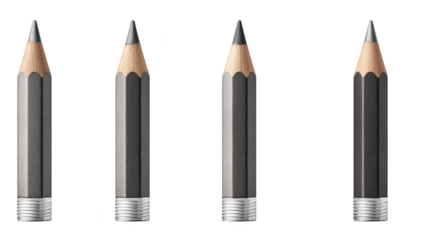 Close up detailed illustration of a single multi color pencil with four distinct lead points showcasing a creative and versatile tool for drawing sketching and writing in vibrant hues.