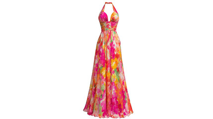 A beautifully designed garment featuring an intricate and vibrant pattern this stylish dress showcases a symphony of colors in its unique and artistic print perfect for any occasion.