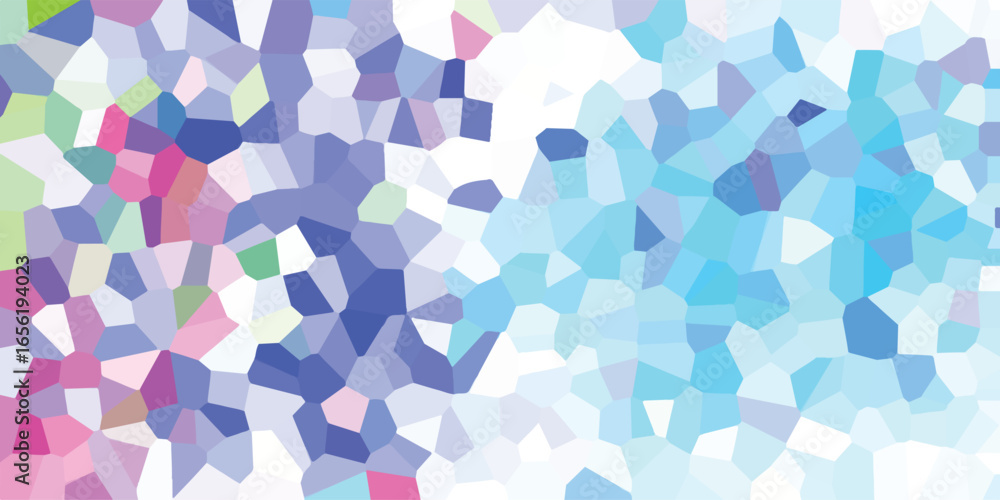 Poster abstract geometric mosaic pattern with gradient colors featuring a playful and modern design suitabl