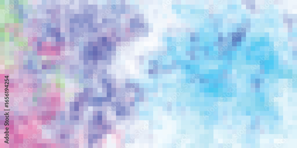 Poster abstract mosaic background in pastel hues with soft watercolor effect a design resource for digital 