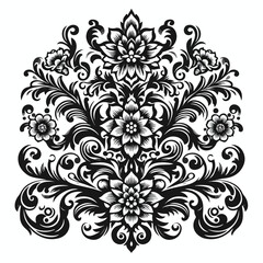  vector image of floral ornament design