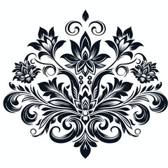  vector image of floral ornament design