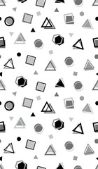 triangle square shape line mo...