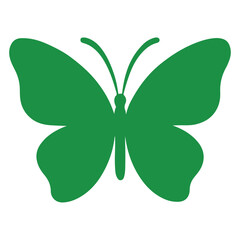 Butterfly Silhouette Icon Vector Illustration