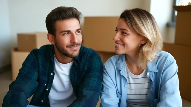 Cozy home setting with a person effortlessly building flat-pack furniture in a freshly moved-in space representing home organization, DIY projects, new beginnings, modern living, personal