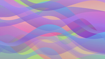 Purple, green and pink abstract colorful vector background with pink and blue waves. Digital dynamic gradient wallpaper. Luxury backdrop. 
