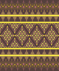 Vintage thai-laos silk fabric pattern-seamless Asian textile design 
Elegant Thai-Laos inspired silk fabric pattern with intricate traditional motifs. 