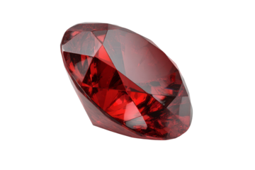 A red diamond is shown on a white background