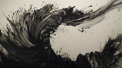  river made of flowing ink from a giant quill