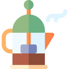 French Press Brew Icon