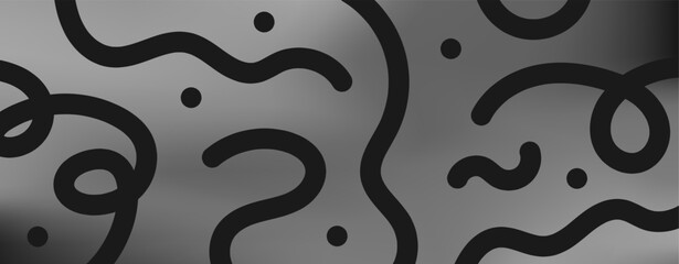 Abstract Wavy Line Pattern with Gradient Background Vector Illustration