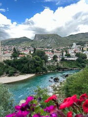 view of the river Mostar