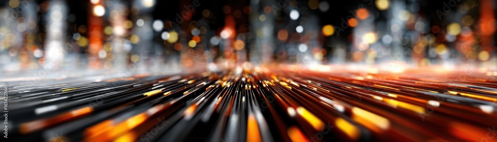 Poster captivating abstract background featuring dynamic blurry lines and subtle diffused light effects cre