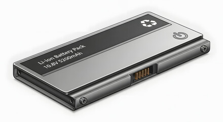 Sleek Li-Ion Battery Pack for Portable Power and Sustainable Energy