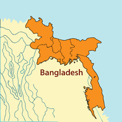 Isolated white map of Japan and Australia with flags, simple vector illustration