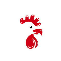 rooster isolated on white background