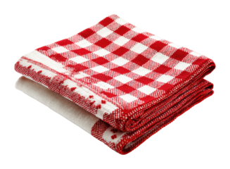 Laying picnic tablecloth park textile natural aerial view isolated on transparent background