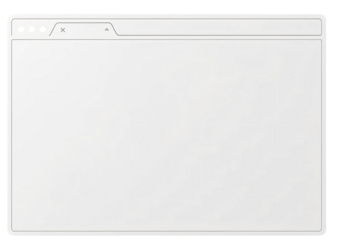 A blank browser window with navigation elements, ready for content display and web browsing.