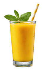 Refreshing mango juice drink bright kitchen beverage vibrant isolated on transparent background