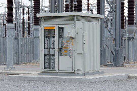 Utility Substation Transformer: Electrical Power Supply and Grid Engineering at Substation Station