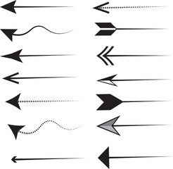 set of vector arrows
