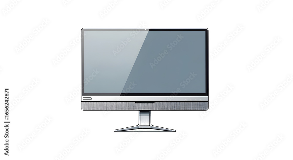 Fototapete sleek and modern digital display screen, perfect for enhancing any professional or home office setup