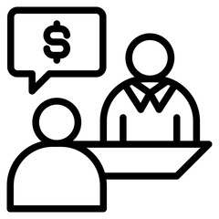 Business meeting icon vector illustration