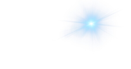Bright Blue Light Rays, Starburst, Sunburst, Glowing, Energy, Power, Abstract Background, Transparent PNG stock image