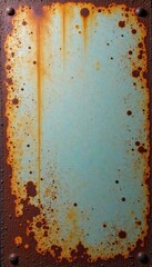 Distressed concrete with rust stains and grime, uneven, brown
