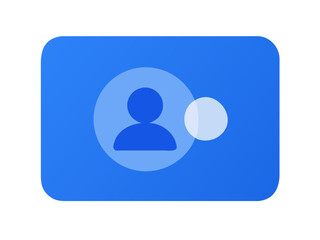 Blue social network background.
