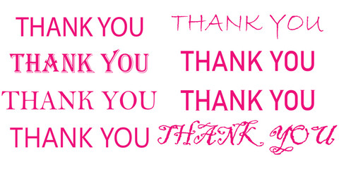 Pure Gratitude Modern Thank You Vector Pack. Handwritten Thanks Calligraphy Vector Design Pack. Printable Thank You Card Templates. Stylish 