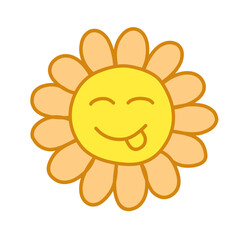 Flower cartoon character