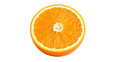 Isolated Orange Fruit Slice