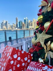 christmas tree on the beach