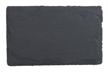 Blank chalkboard slate isolated in white