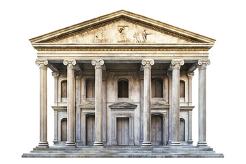 Obraz premium History museum visit isolated on transparent background