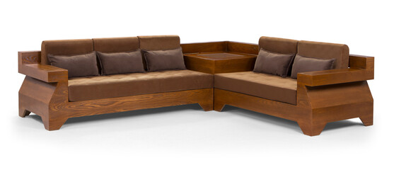 corner furniture isolated on white background 