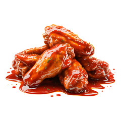 Glazed Chicken Wings: A Close-Up Photograph