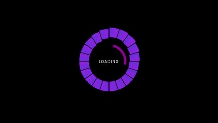 Futuristic Digital Loading Bar