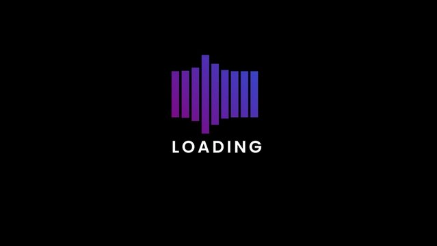 Gradient Smooth Loading Bar Title