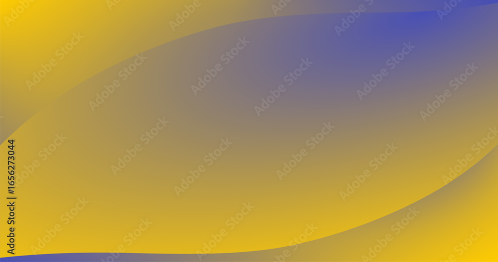 Poster yellow blue gradient background with copy space shape abstract pattern