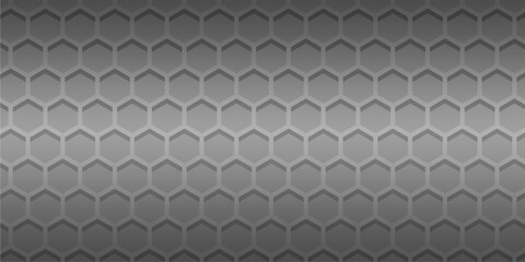 Fototapeta premium Gray Metallic Honeycomb Hexagon Seamless Background, Abstract Futuristic Industrial Pattern for Technology, Digital, and Modern Graphic Design