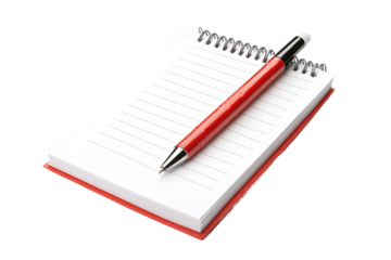 Paper grocery checklist isolated on transparent background