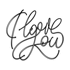 Vector abstract illustration with black bird silhouette and love heart symbol design