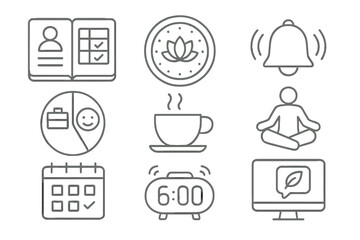 Business and Lifestyle Line Icons