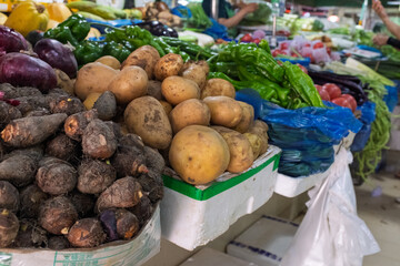 Fresh vegetables in the market