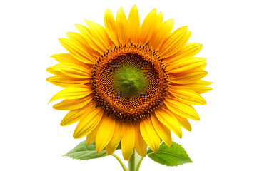 Fototapeta premium Beautiful Sunflower Isolated on White Background as Transparent. PNG. AI GENERATED